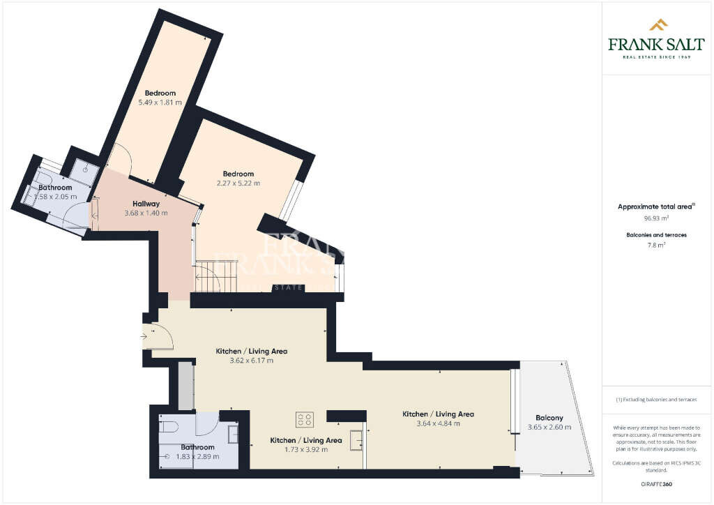 Квартира с 2 спальнями в Сент-Джулианс, Мальта № 419