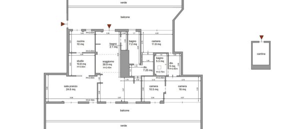 Ático de 8 habitaciónes en Milan, Italy No. 305228 10