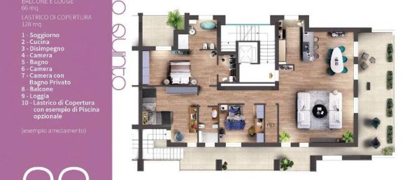 5غرفة بانتهاوس في Florence, Italy رقم 97998 10