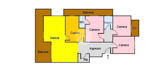 Apartamento de 4 divisões em Rome, Italy N.º 92851 46