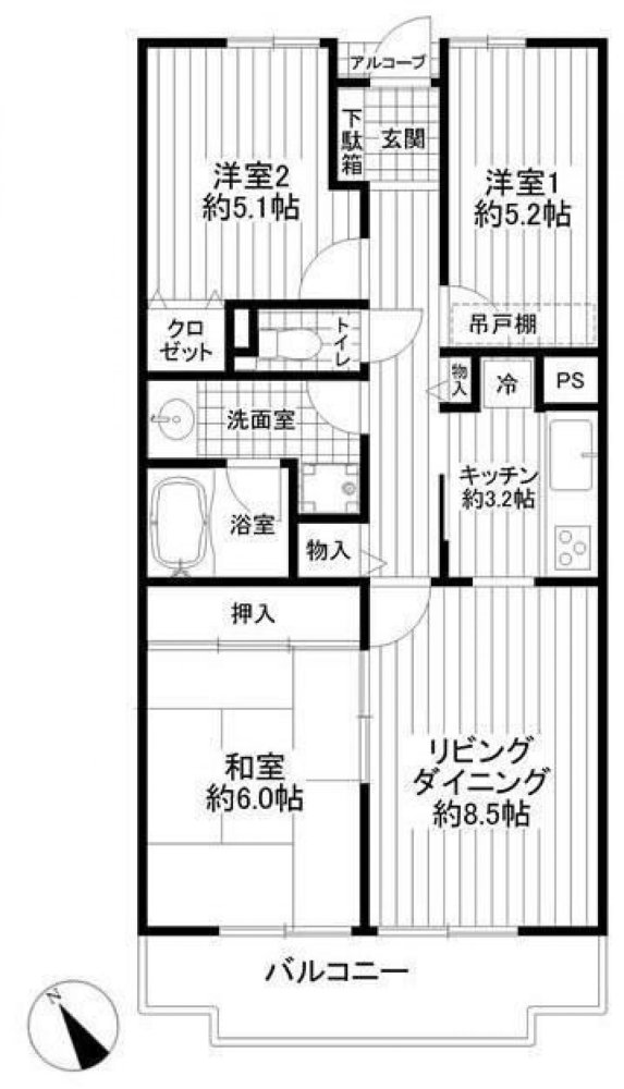 3 bedrooms Apartment in Chiba, Japan No. 4930