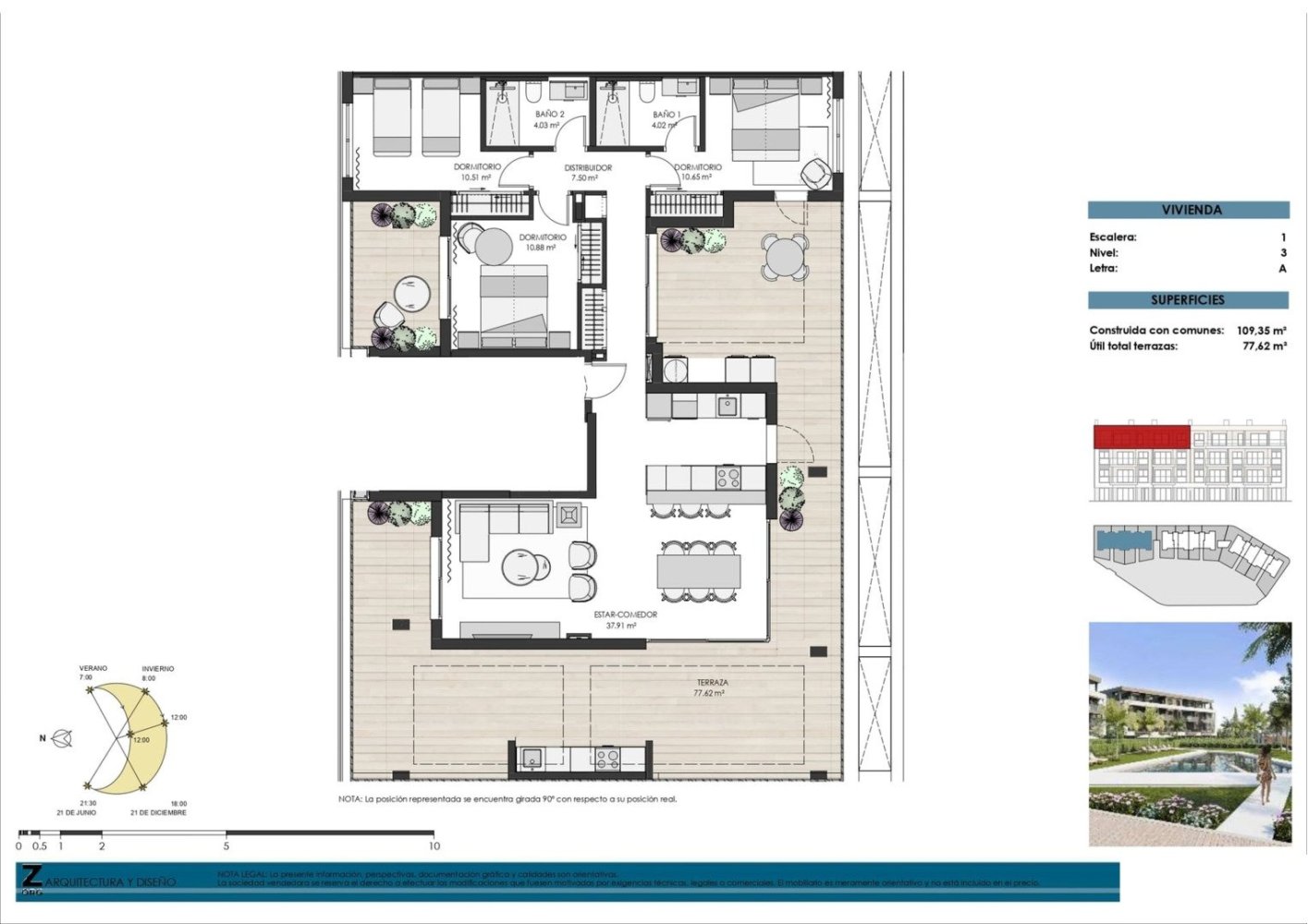 Apartamento de 3 dormitorios en Santa Rosalia, Spain No. 285430