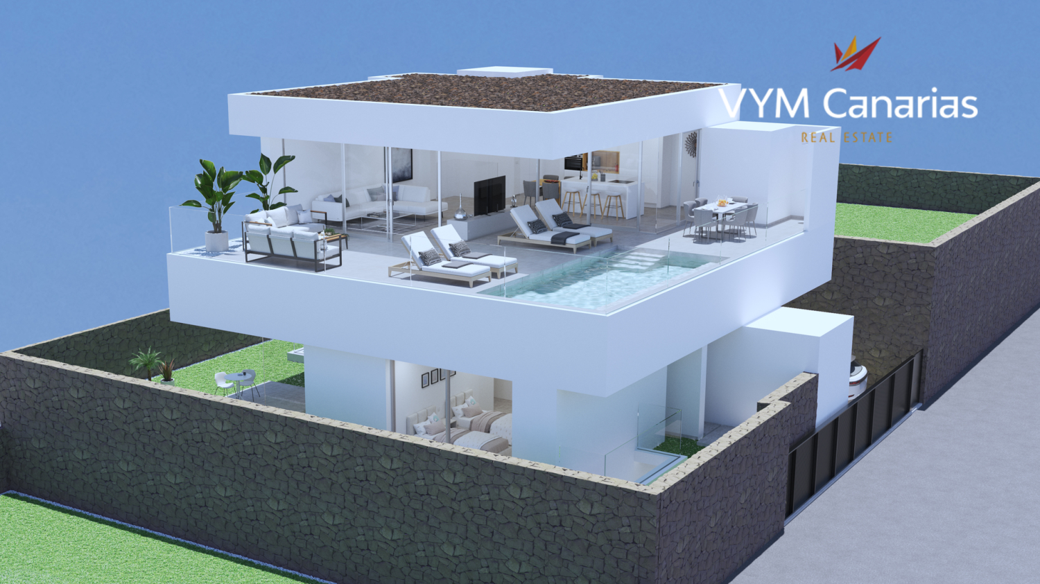 3 غرف نوم فيلا في Callao Salvaje, Spain رقم 3174