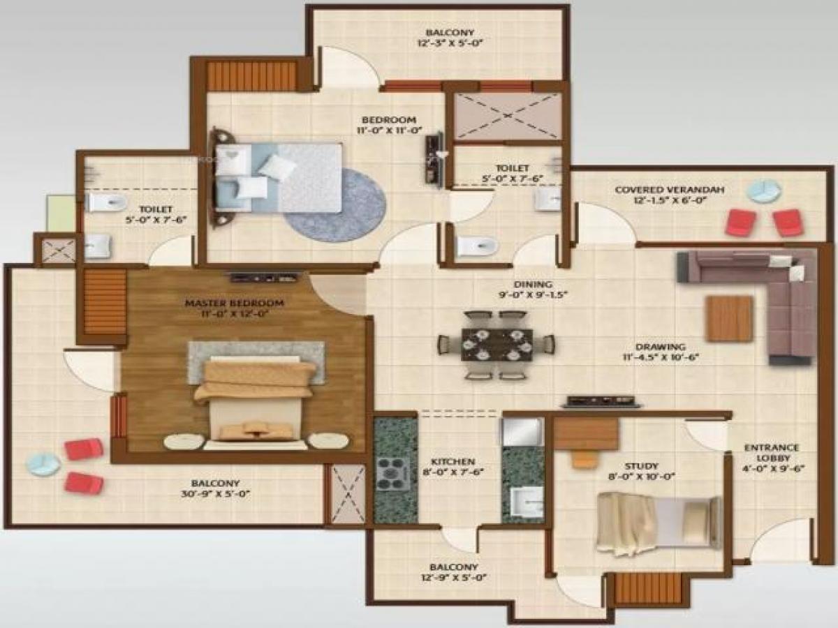 2 bedrooms House in Noida, India No. 67376