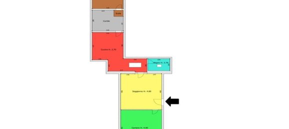 2غرفة شقة في Bari, Italy رقم 29868 26