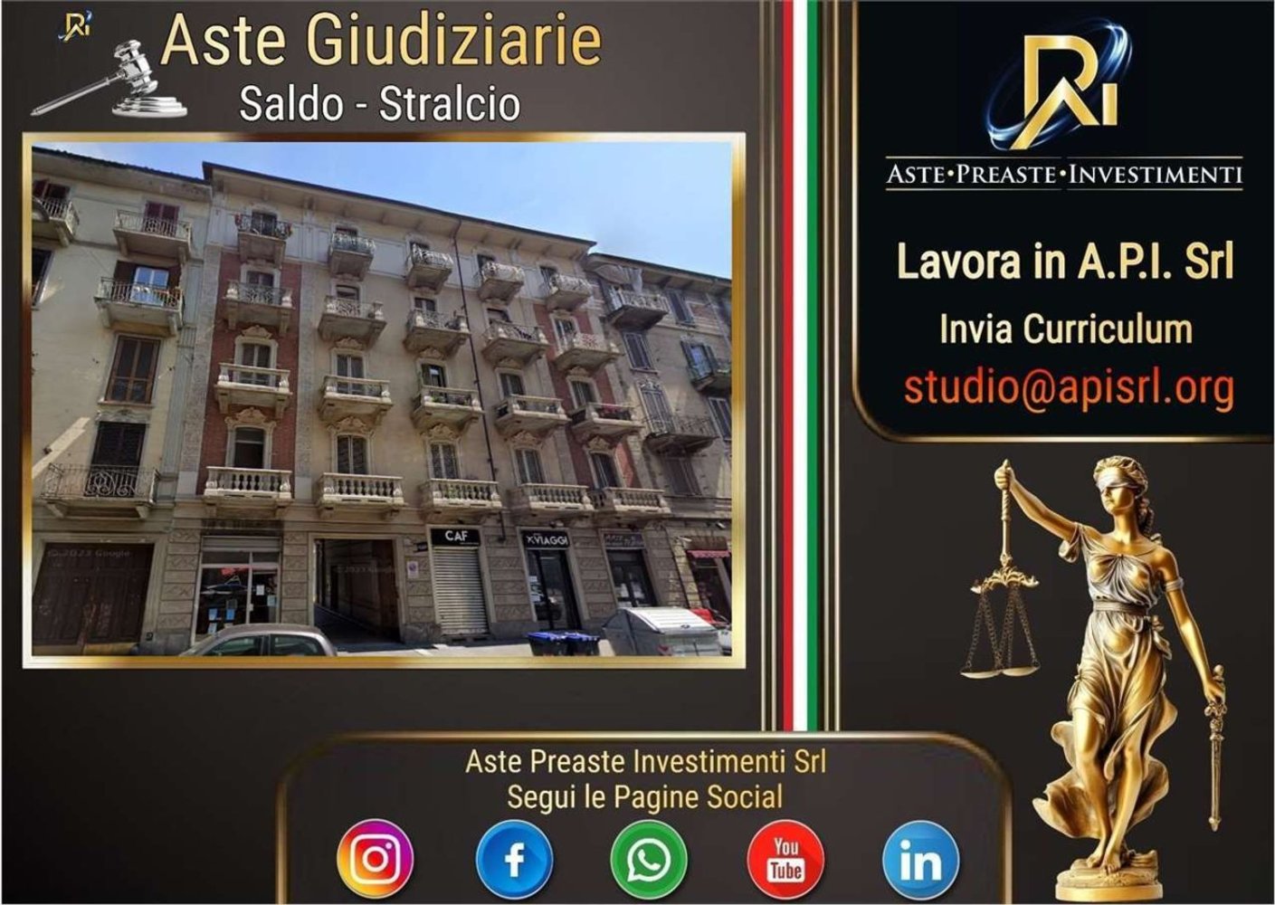 3 bedrooms Apartment in Turin, Italy No. 381556