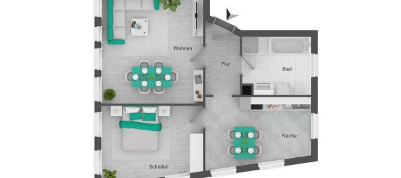 2 rooms Apartment in Leipzig, Germany No. 316757 13