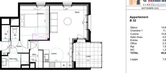 1 Schlafzimmer Wohnung in Rennes, France, Nr. 290926 3