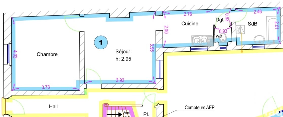 1 Schlafzimmer Wohnung in Reims, France, Nr. 244096