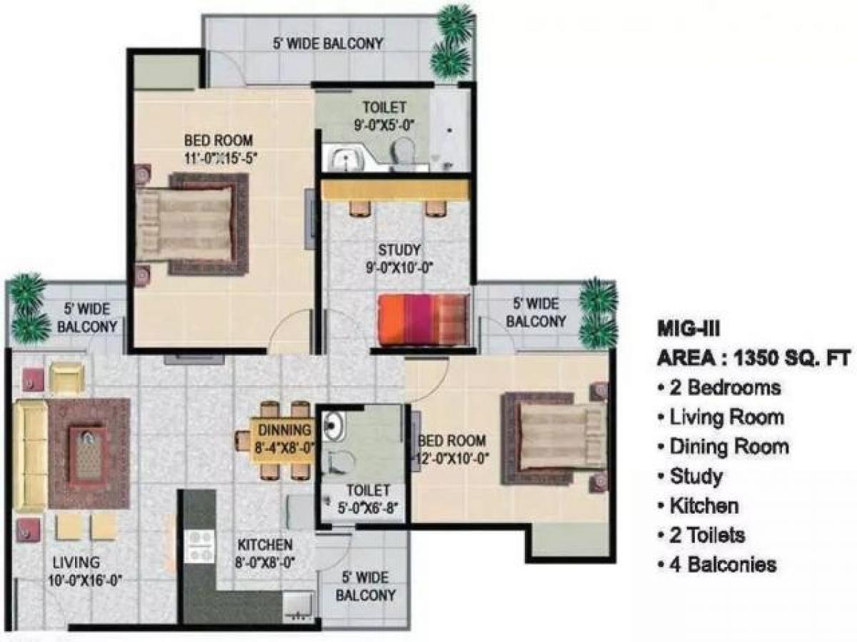 2 bedrooms House in Noida, India No. 67501