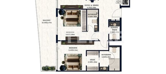 1 Schlafzimmer Wohnung in Al Marjan Island, UAE, Nr. 123638 19