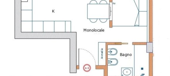 Studio à Olbia, Italy No. 8639 9