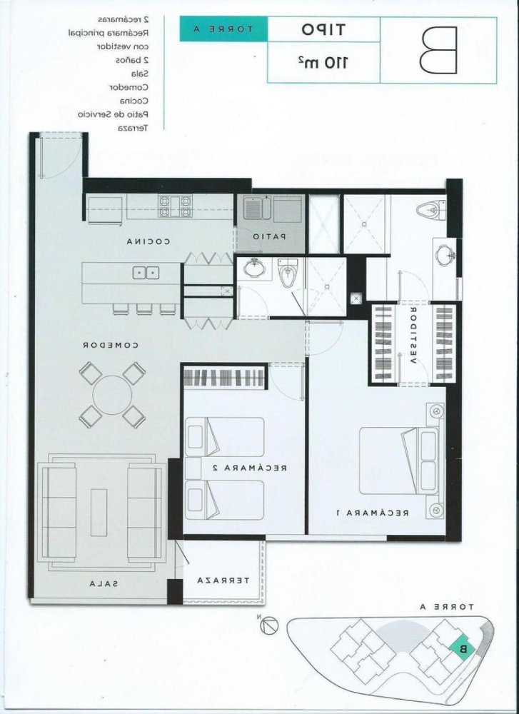 2 Schlafzimmer Wohnung in Mexico, Nr. 216327