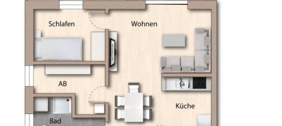 Apartamento de 1 dormitorio en Vechta, Germany No. 12322 13