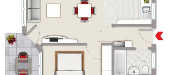 Квартира с 2 комнатами в Ремс-Мур, Германия № 77443 7