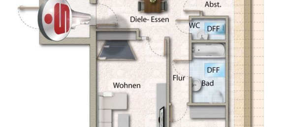 3-salle Appartement à Baden-Wurttemberg, Germany No. 44062 9