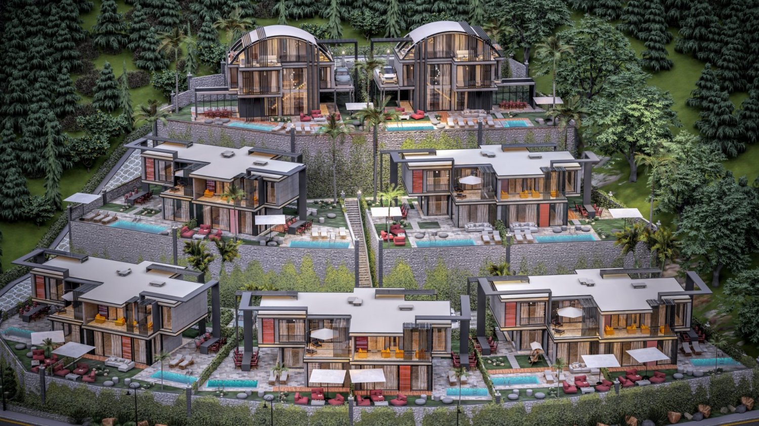 Villa 3+1 in Alanya, Turkey No. 20066