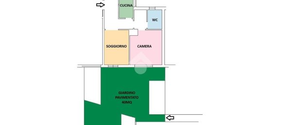 Квартира с 2 комнатами в Рим, Италия № 161099 35