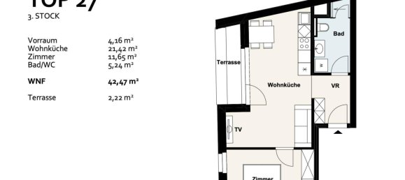 2 rooms Apartment in Vienna, Austria No. 137716 14