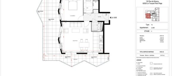 1 bedroom Apartment in Le Touquet-Paris-Plage, France No. 72222 3