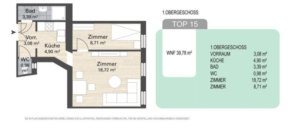 1 chambre Appartement à Rudolfsheim-Funfhaus, Austria No. 238270 8