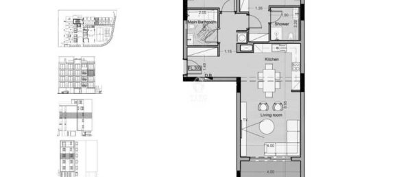 2 bedrooms Apartment in Germasogeia, Cyprus No. 19588 2