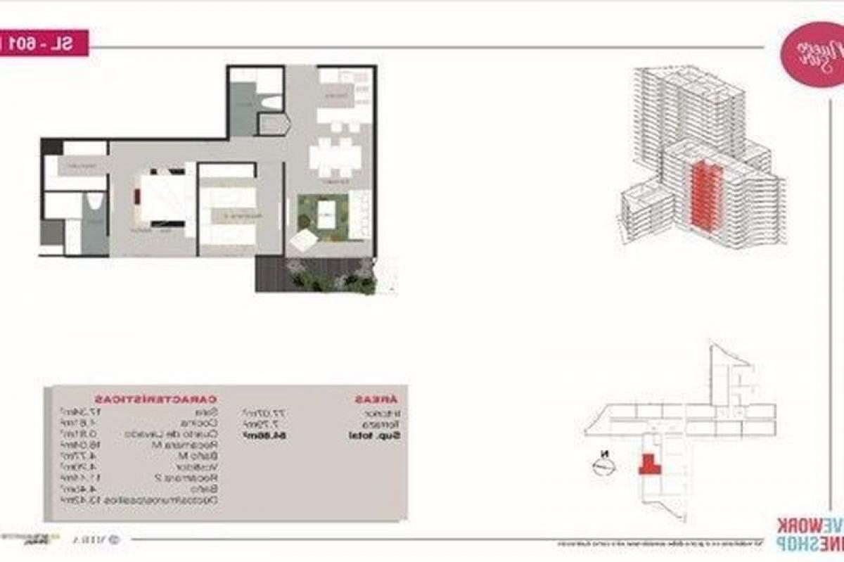 Квартира с 2 спальнями в Нуэво Леон, Мексика № 173592