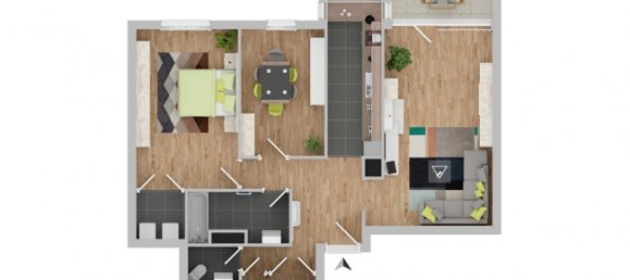 2 غرف نوم شقة في Frankenthal, Germany رقم 22712 2