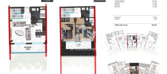 Wohnung 1+1 in Oba, Turkey, Nr. 8730 9