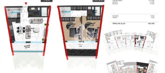 Wohnung 1+1 in Oba, Turkey, Nr. 8730 8