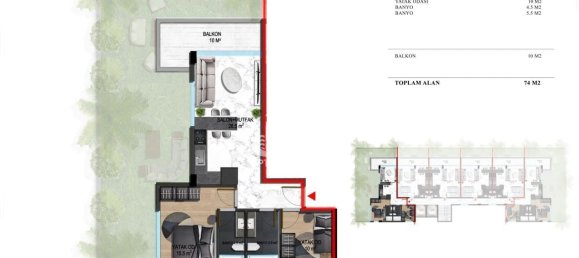 Wohnung 1+1 in Oba, Turkey, Nr. 8730 6