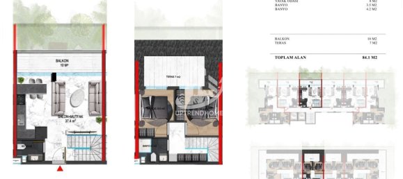 Wohnung 1+1 in Oba, Turkey, Nr. 8730 4