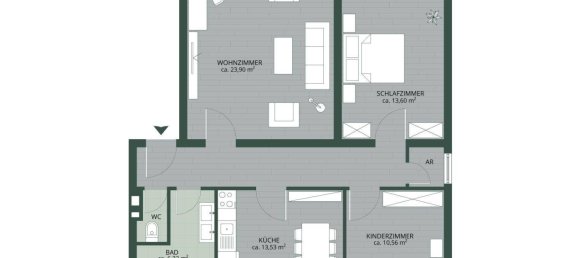 3-Zimmer Wohnung in Wörgl, Austria, Nr. 130591 13