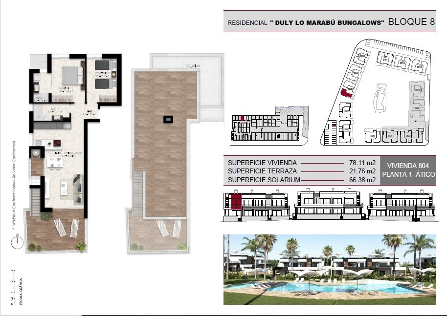 2 bedrooms Bungalow in Ciudad Quesada, Spain No. 285840