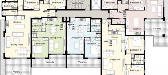 2 Schlafzimmer Wohnung in Germasogeia, Cyprus, Nr. 19580 2