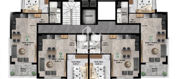 Apartment 1+1 in Alanya, Turkey No. 4933 22