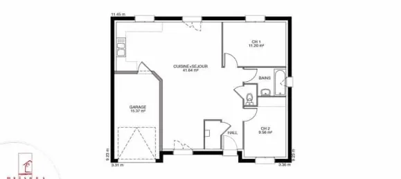 3 bedrooms House in Champniers, France No. 333769 12