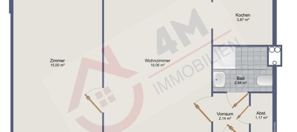 2 rooms Apartment in Favoriten, Austria No. 233619 7