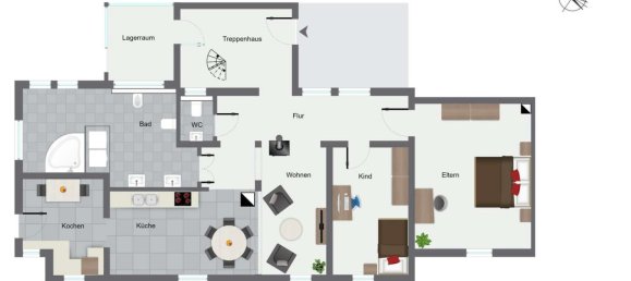 Дуплекс с 6 комнатами в Энц, Германия № 58009 16