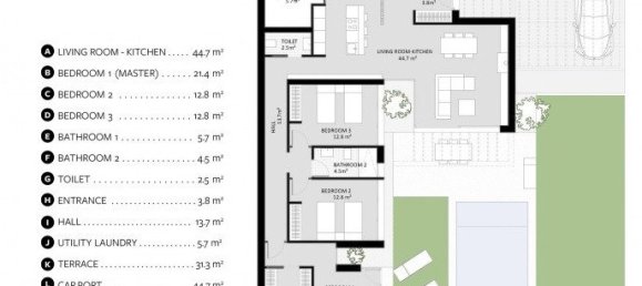 3 غرف نوم فيلا في Banos Y Mendigo, Spain رقم 6663 5