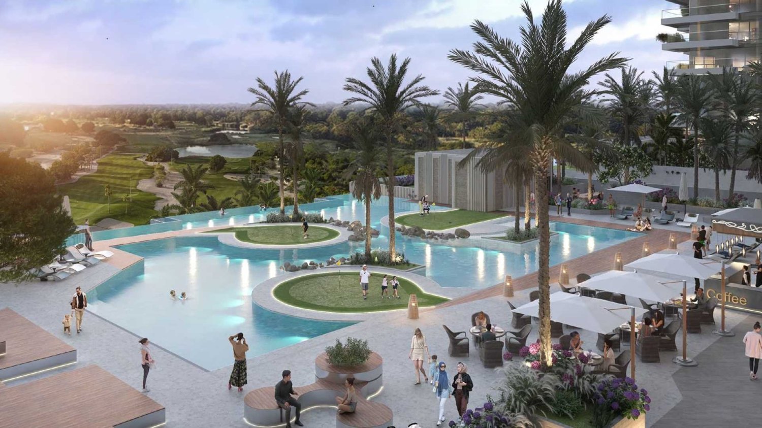 Квартира с 3 спальнями в GOLF GREENS, DAMAC Hills (Akoya by DAMAC), ОАЭ № 60603