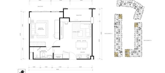 1 Schlafzimmer Wohnung in Pattaya, Thailand, Nr. 22804 2