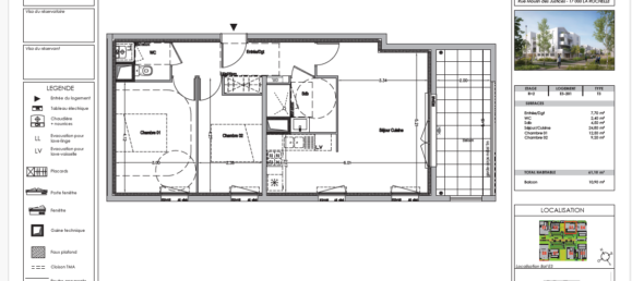 2 Schlafzimmer Wohnung in La Rochelle, France, Nr. 294040 10