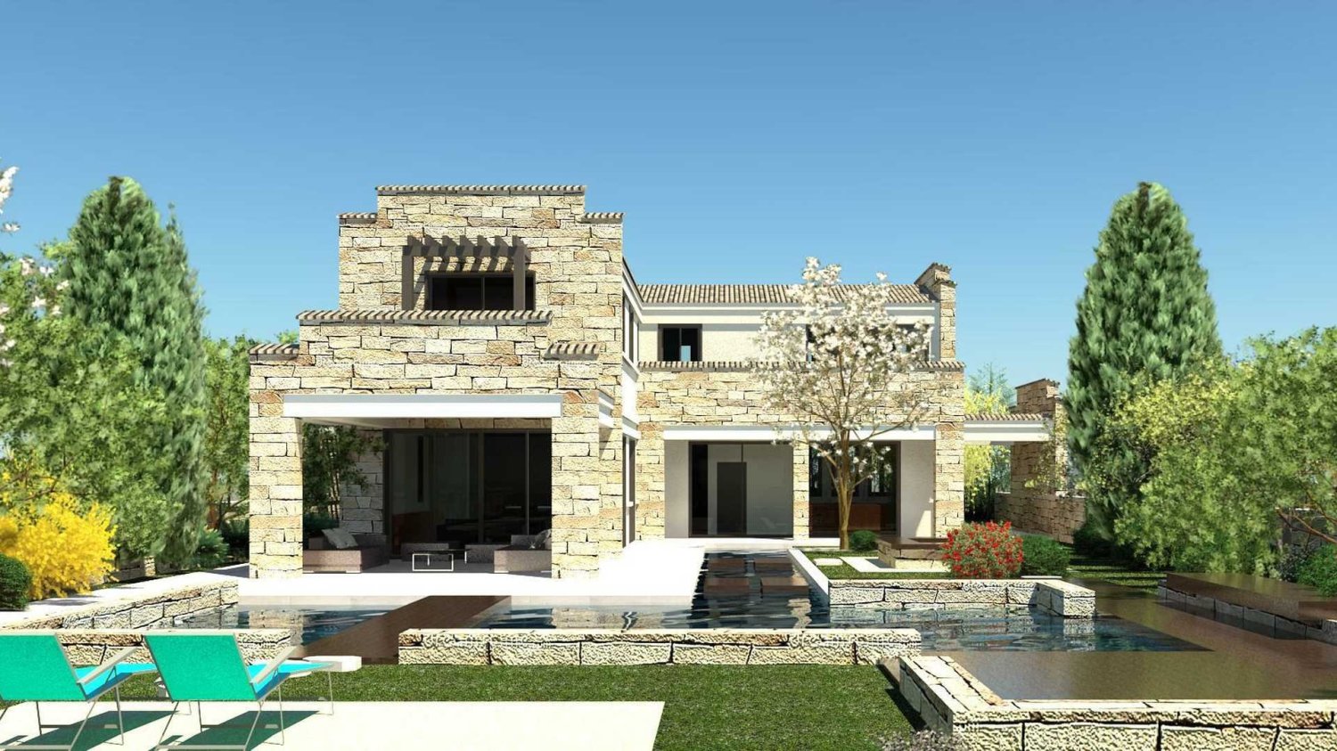 Вилла с 3 спальнями в IMPERIAL RESIDENCES, Куклия, Кипр № 17413