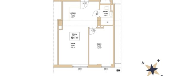 2-Zimmer Wohnung in Wien, Austria, Nr. 5763 6
