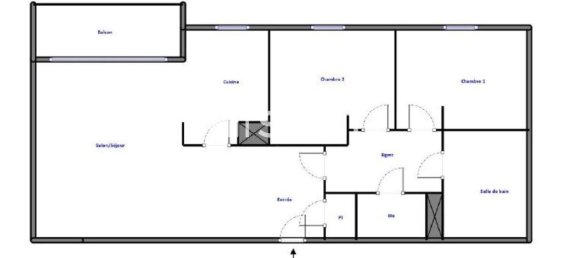 Квартира с 2 спальнями в Лион, Франция № 302286 12