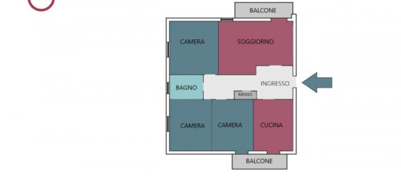 3 rooms Apartment in Verona, Italy No. 377375 2