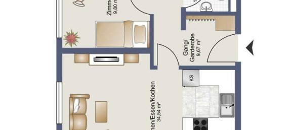 3 rooms Apartment in Lustenau, Austria No. 228766 2