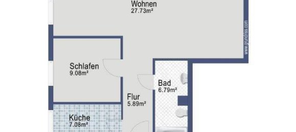 Квартира с 2 комнатами в Бремен, Германия № 371198 12