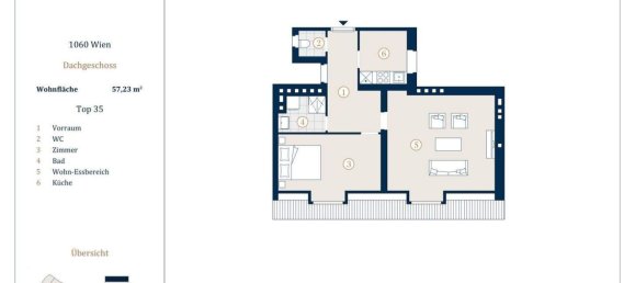 2غرفة شقة في Mariahilf, Austria رقم 246373 10